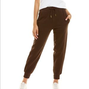 WEWOREWHAT chocolate black pull on joggers